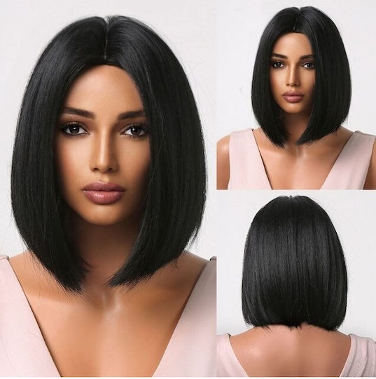Animis Beauty Perucă Cu Păr Sintetic Negru 30cm