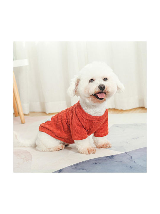 Animal Knitted Sweater Dog in Red color 45cm.
