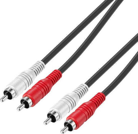 RCA-Kabel 2x RCA-Stecker - 2x RCA-Stecker 5m