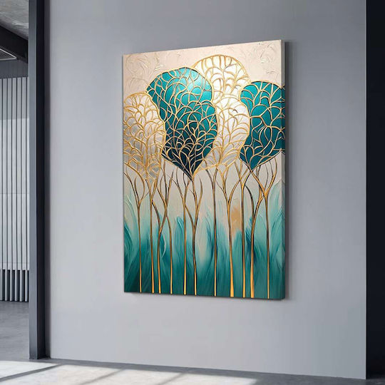 Megapap Golden Leaves σε Καμβά 70x100 cm