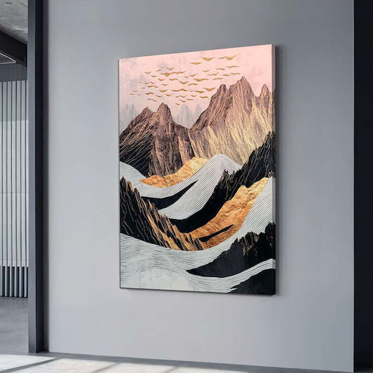 Megapap Abstract Mountain σε Καμβά 70x100 cm