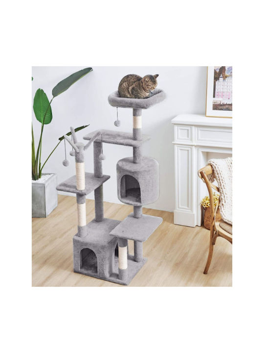 Animal Scratching Post Cat Trees Gray 5 levels 48x40x145cm