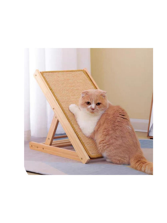 Animal Scratching Post Posts Brown 48x28cm With Recline