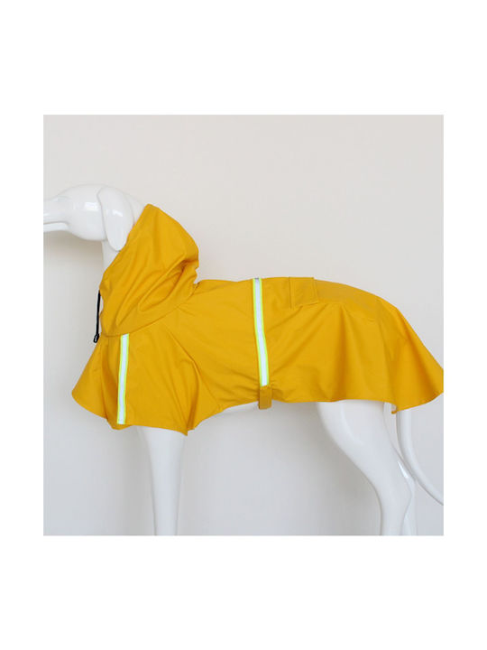 Animal Yellow Waterproof Dog Coat with 85cm Back Length