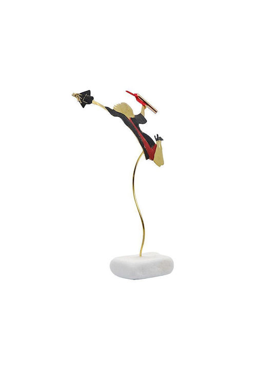 Epilekton-art 07-487 Handmade Tabletop Decor Brass Graduation Girl 12x22