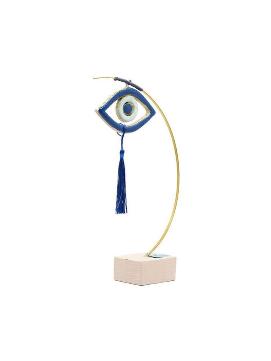 Rozos Ceramics 43-941 Handmade Ceramic Eye Tabletop Decor 6x25