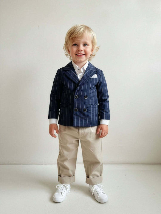 Kids Set With Pants & Coat Summer 6 Pieces Blue 100000AG1000441
