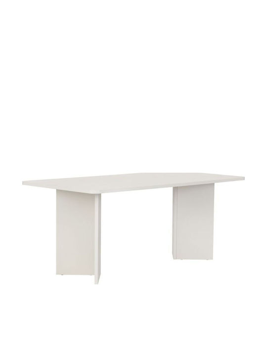 Linza Esszimmer- und Küchentisch Holz Weiß 180x90x75cm