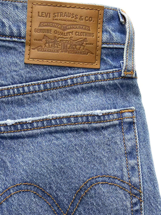 Wedgie Ψηλόμεσο Γυναικείο Jean Παντελόνι σε Ίσια Γραμμή