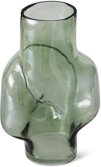 HK Living Стъклено Зеленo Вазo 20x15xВ32.5см HK Living Стъклено Зеленo Вазo 20x15xВ32.5см