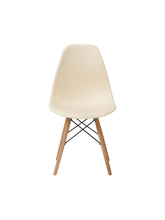 Urban Καρέκλα Τραπεζαρίας από Πολυπροπυλένιο Beige 44x56x81εκ.