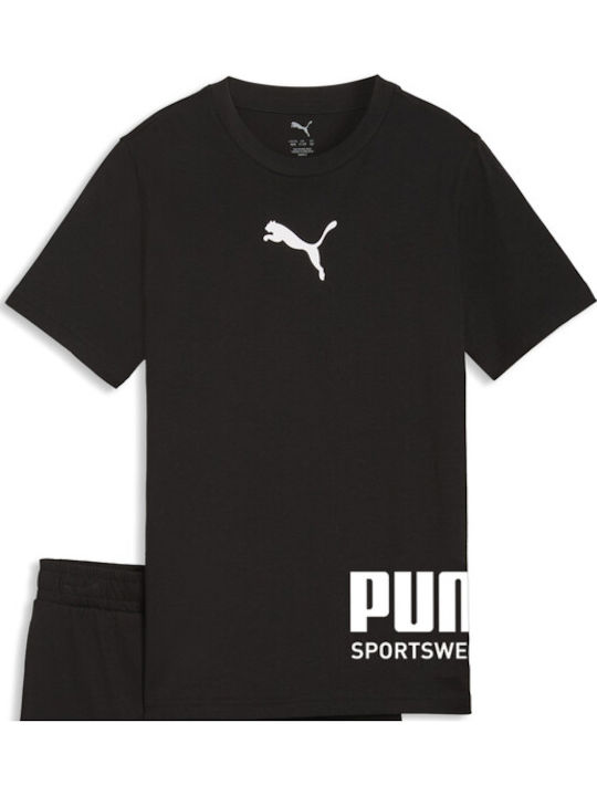 PUMA Kids Set with Black Shorts 2 Pieces