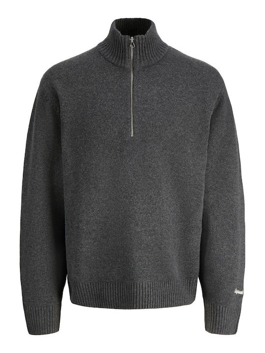 D.k Langarm Pullover Grau
