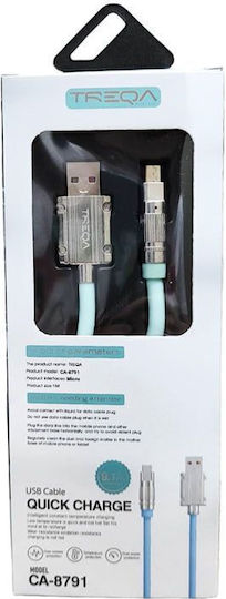 Treqa CA-8791 Regular USB 2.0 to micro USB Cable 1m 1τμχ