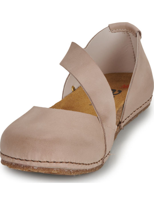 Women's Beige Ballerina Shoes
