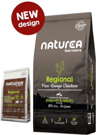 Naturea Regional Puppies & Adults 10kg Ξηρά Τροφή Σκύλων χωρίς Σιτηρά με Κοτόπουλο