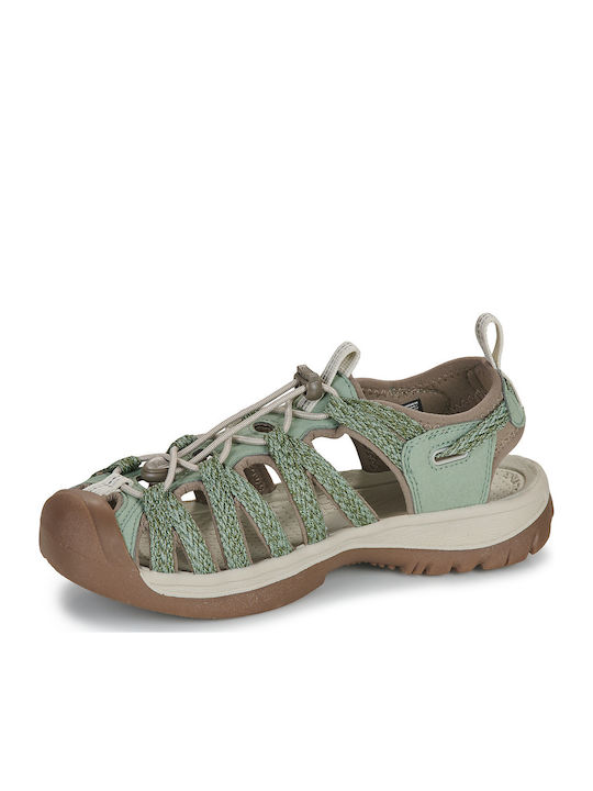 Sporty Green Women's Flat Sandals