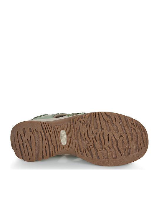 Sporty Green Women's Flat Sandals