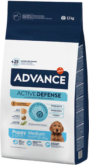 Affinity Advance Puppy Medium 12kg Ξηρά Τροφή για Κουτάβια Μεσαίων Φυλών με Κοτόπουλο και Ρύζι