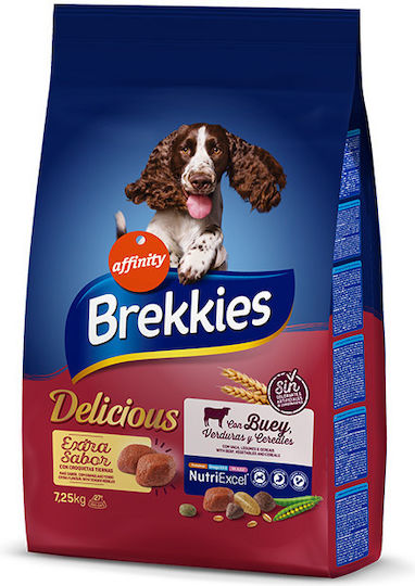 Affinity Brekkies Tender & Delicious 7.25kg Ξηρά Τροφή για Ενήλικους Σκύλους με Κρέας και Ρύζι