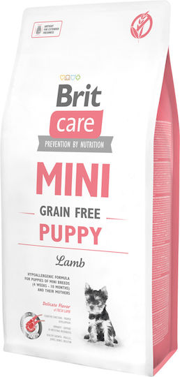 Brit Care 7kg Dry Food Grain-Free & Gluten-Free for Small Breed Puppies with Lamb