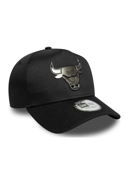 Metallic Eframe Chibul Men's Jockey with Flat Visor Black