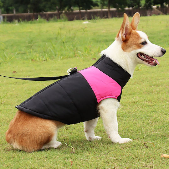 Animal Pink Dog Coat with 31cm Back Length