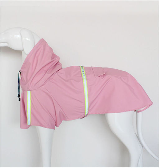 Animal Pink Waterproof Dog Coat with 45cm Back Length