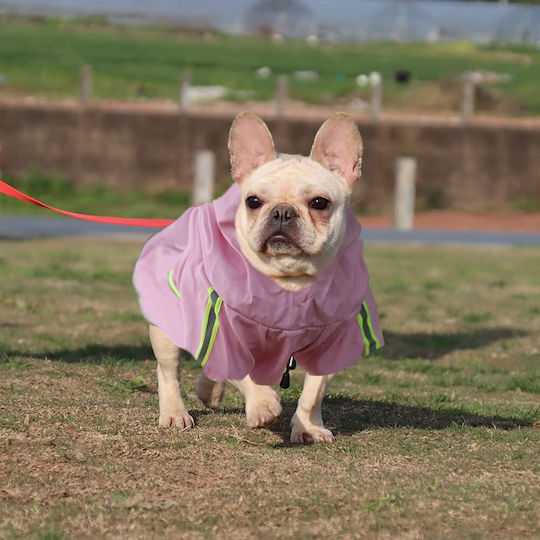 Animal Pink Waterproof Dog Coat with 60cm Back Length