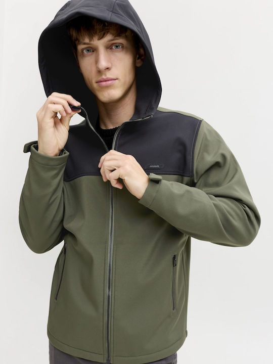 Χειμωνιάτικο Μπουφάν Softshell Αδιάβροχο και Αντιανεμικό Λαδι