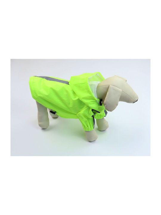 Animal Green Waterproof Dog Coat with Hood with 40cm Back Length