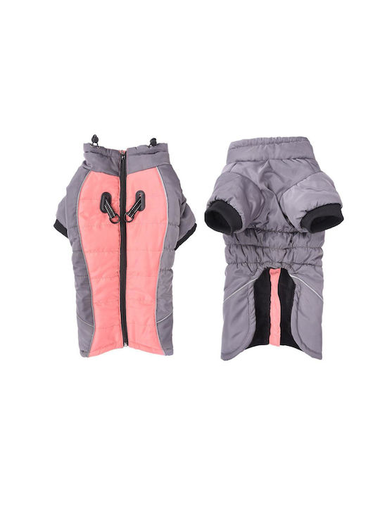 Animal Hundemantel Wasserdicht Rosa mit Rückenlänge 51 cm.