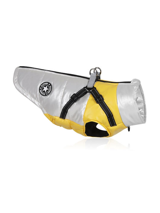 Animal Yellow Waterproof Dog Coat with 35cm Back Length