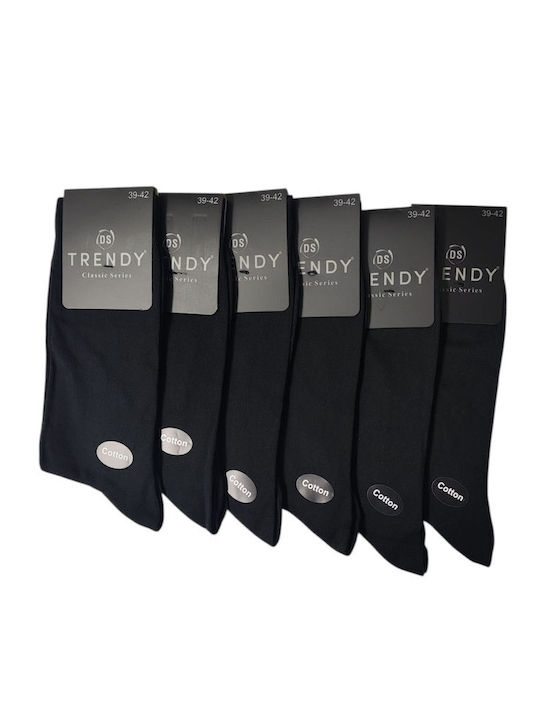 Trendy Herren Socken Schwarz 6er Pack Trendy Herren Socken Schwarz 6er Pack