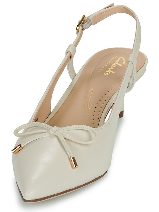 Heels with Strap Beige