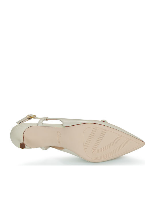 Heels with Strap Beige