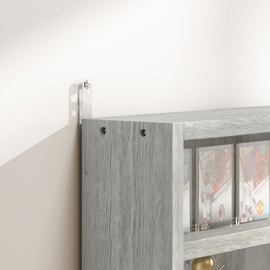 Grey Wall Shelf 80x9.5x60cm