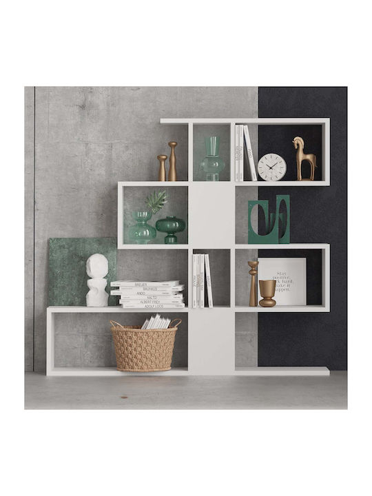 Βιβλιοθήκη A-g Karlin White 120x20x109εκ.