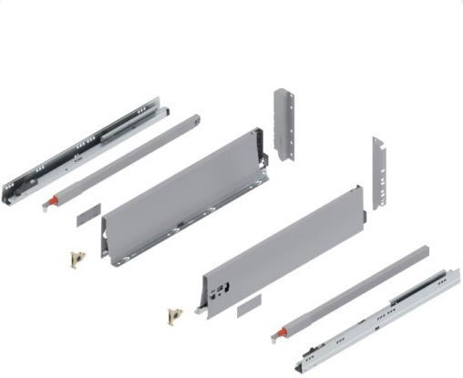 Drawer Brake Tandembox D Rod Blum 224x500mm Gray 30kg