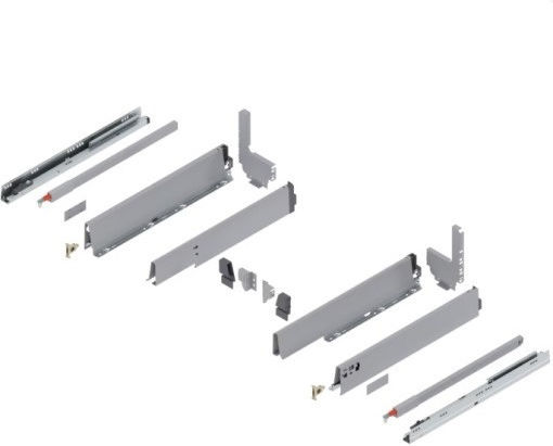 Drawer Brake Tandembox Sink Rod Blum 224x500mm Gray 30kg