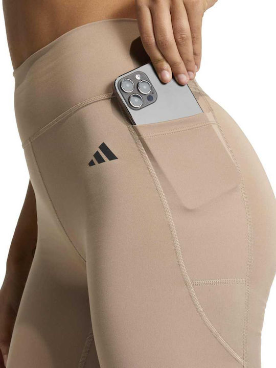 Optime Essentials Stash Pocket Training Women's Leggings Beige