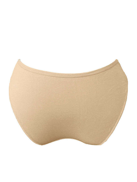 Damen-Slips Beigen Baumwoll-String