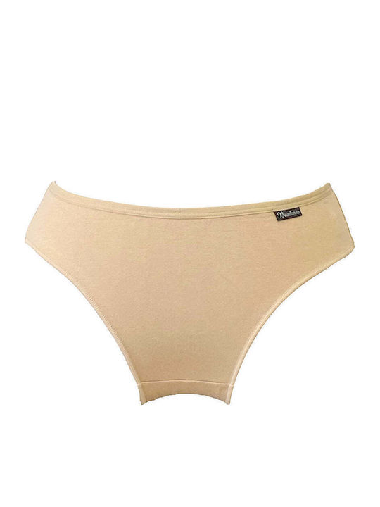 Baumwoll Damen-Slips MultiPack Beige