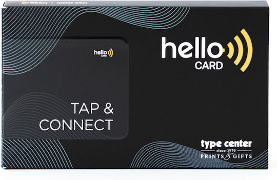Hello Card Професионална Метална Карта Черна