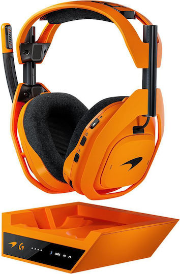 Logitech A50 X McLaren Racing Edition Ασύρματο Over Ear Gaming Headset με σύνδεση USB for Nintendo Switch / Nintendo Switch 2 / PC / PS5 / XBOX