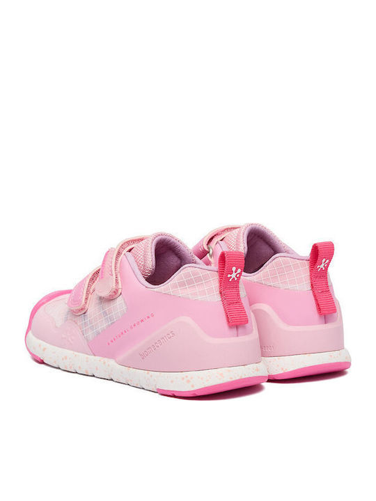 Kids Sneakers with Hoop & Loop Closure Pink