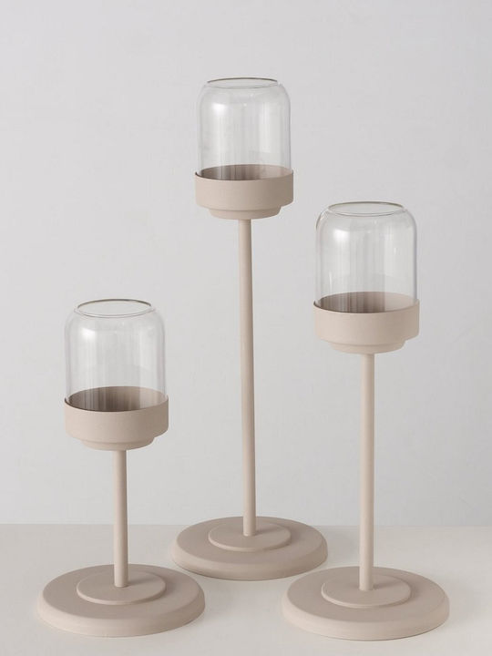 MSA Kerzenhalter Glas in Transparentem Farbe 46cm