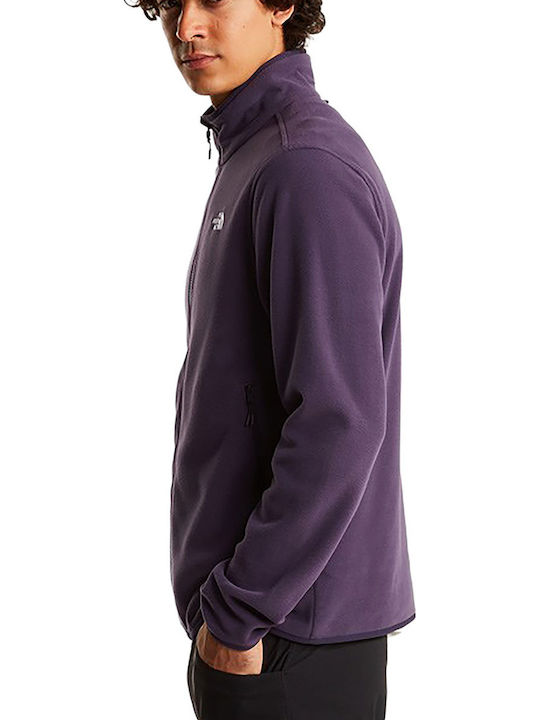 Glacier Full Ανδρική Ζακέτα Fleece Μωβ