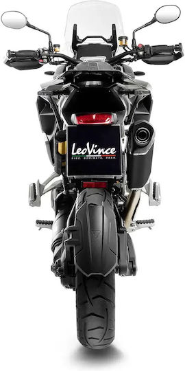 Leovince Крайна Тръба На Изпускателната Система Lv-14 Black Edition Три-овална Конична 15628b