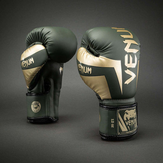 Venum Elite Боксови Ръкавици за Състезание Златисти